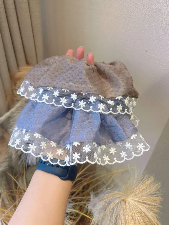 2025新款大肠发圈蕾丝边斌高级感百搭头饰皮筋扎头发发绳