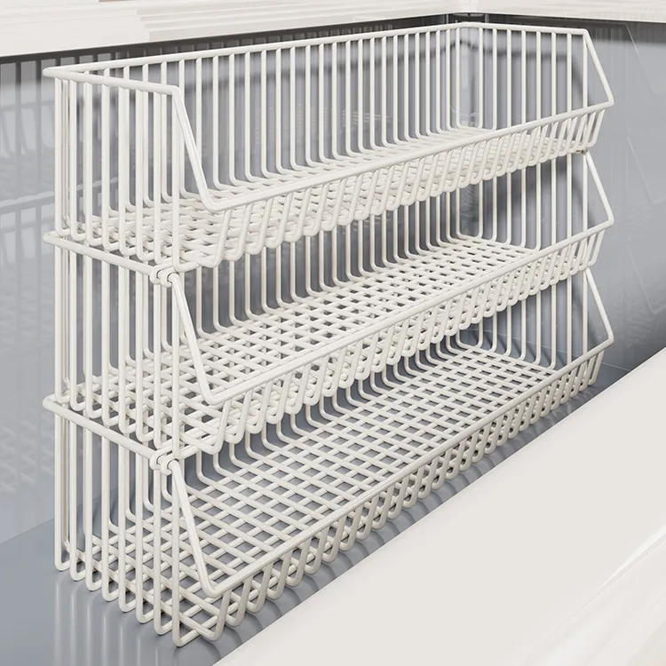 冰柜内部置物架多层分隔收纳架冷柜内部隔层架吊篮冰箱分层分隔框
