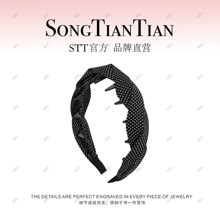 【STT】波点编织高颅顶发箍096-040商品图