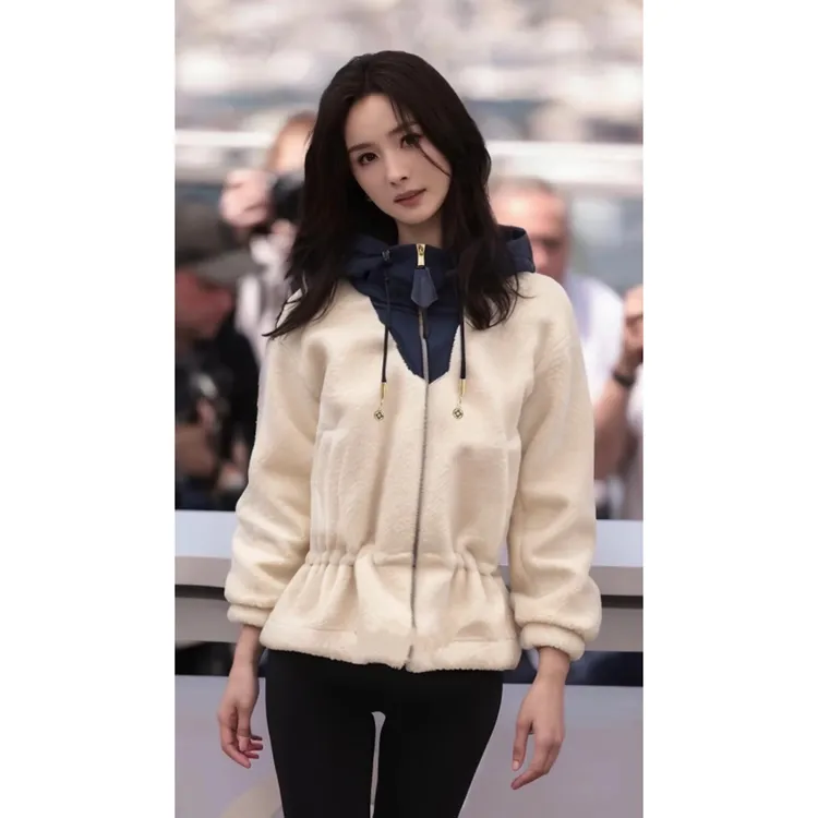 【现货】【杨幂同款】25652 L圣诞滑雪系列老花两面穿羊羔绒外套