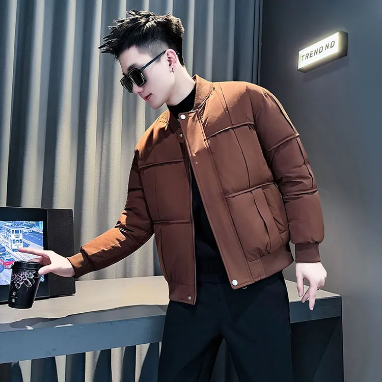 棒球领棉服男款冬季外套2025新款保暖棉袄男生衣服高级感男装棉衣