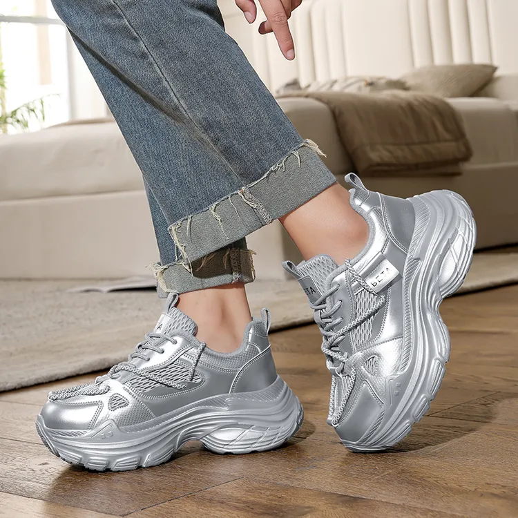 BT111新款时尚百搭增高秋冬透气休闲鞋ins厚底老爹鞋