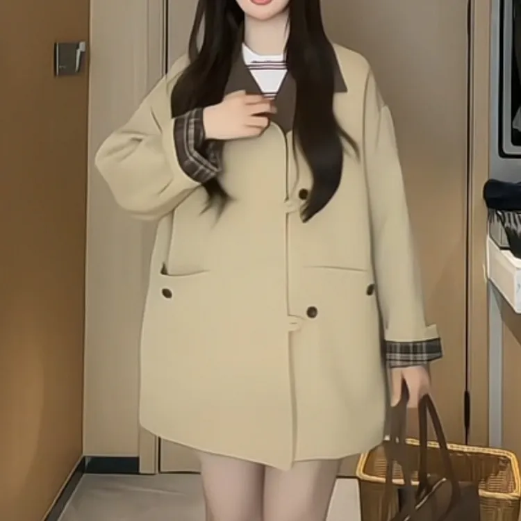 欧货英伦风风衣外套女2025秋冬新款时尚显瘦宽松减龄气质洋气大衣