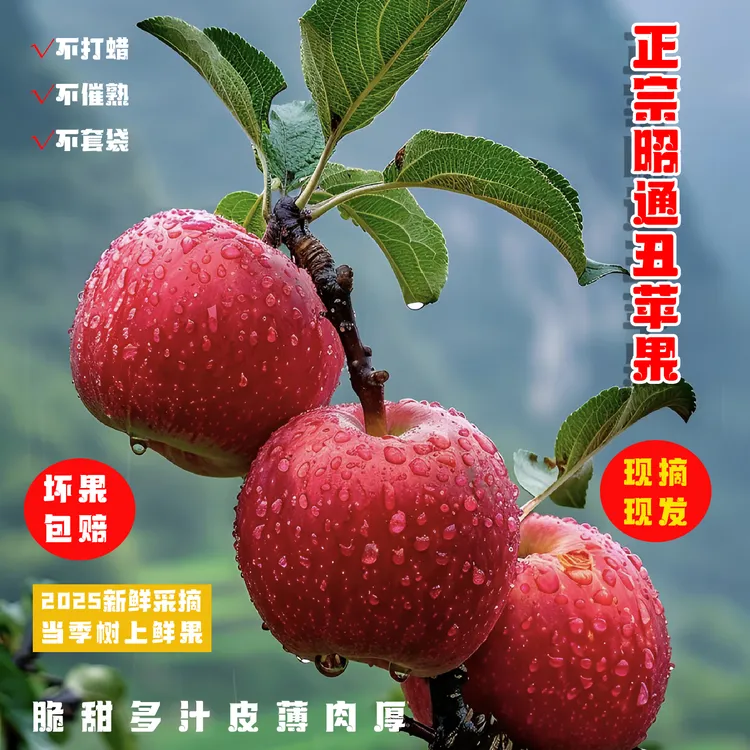 【中秋国庆】云南昭通红富士红露冰糖心丑苹果富含维生素C健康优选