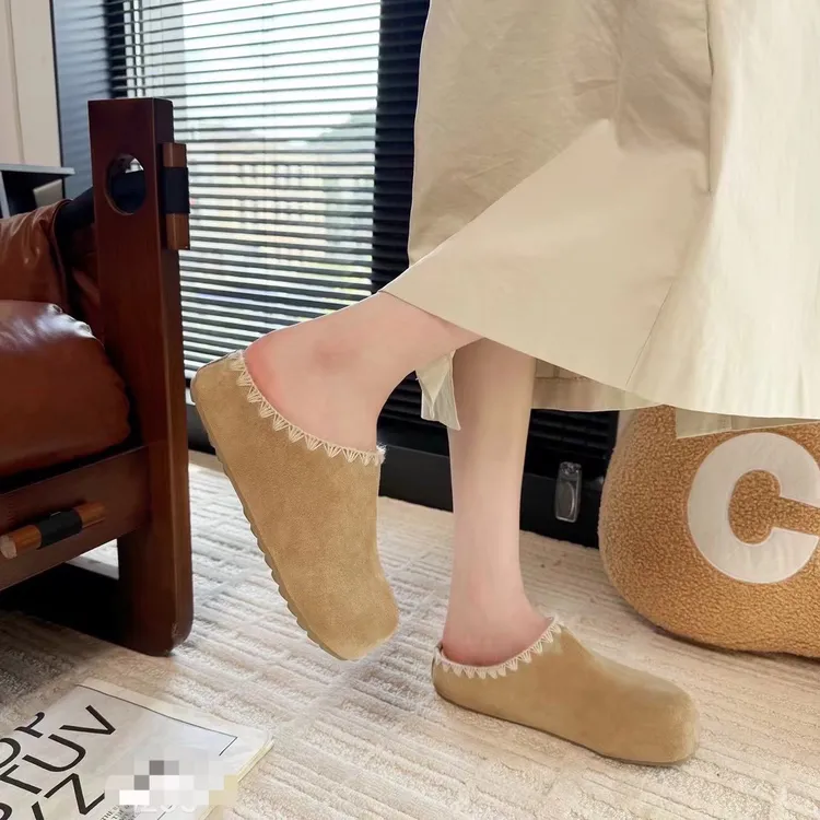 2025年新款大头卡皮巴拉勃肯半拖鞋懒人一脚蹬懒人松糕厚底包头拖