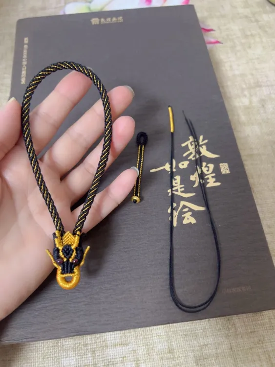 新款龙头龙鳞手工编织吊坠绳把件绳车钥匙扣挂件绳男女款民族风