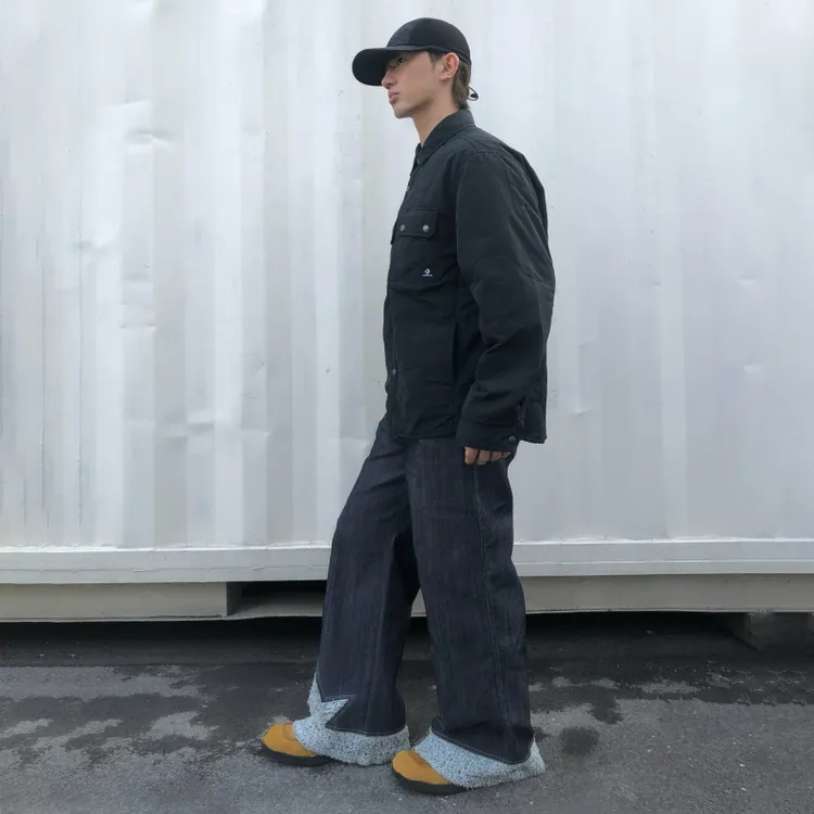 匡威复古叠穿衬衫夹克男外套CONVERSE 10027972