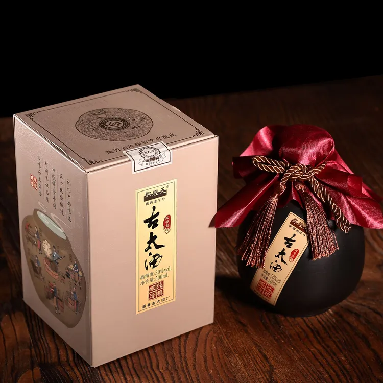 邓经天古太小黑坛 绵柔凤香 品质老酒 一箱六瓶 50%Vol500ML