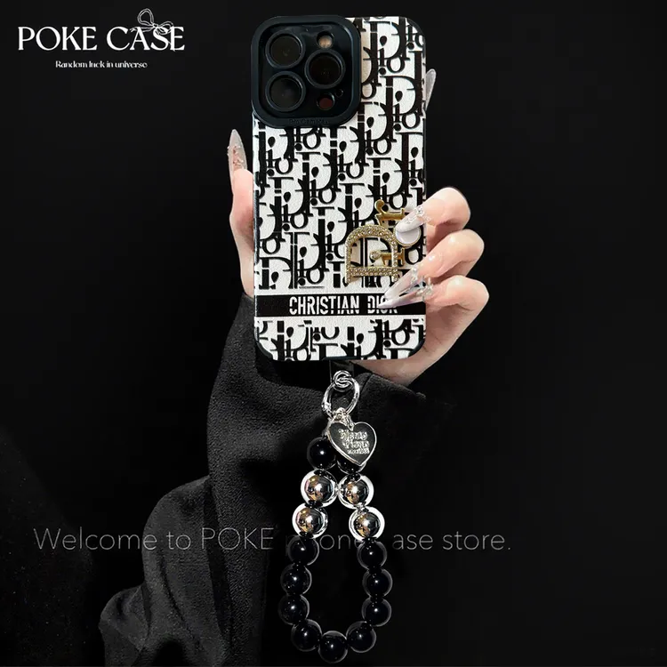 轻奢高级瞳眼小羊皮适用苹果16华为vivo小米oppo手链手机壳女