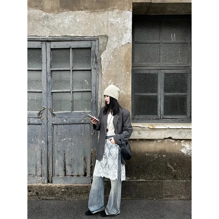 韩版复古小西装外套女春季2025新款设计感气质西服上衣百搭牛仔裤