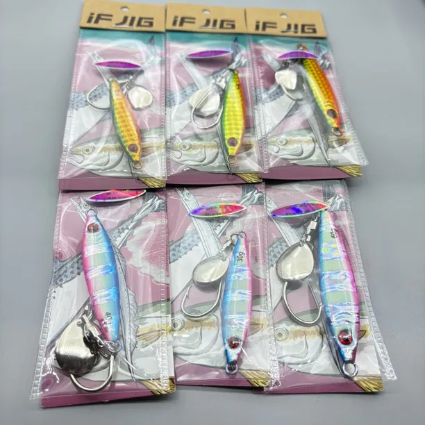 小胖子铜亮片船钓鲅鱼铁板路亚鱼饵亮片单钩远投海钓UV