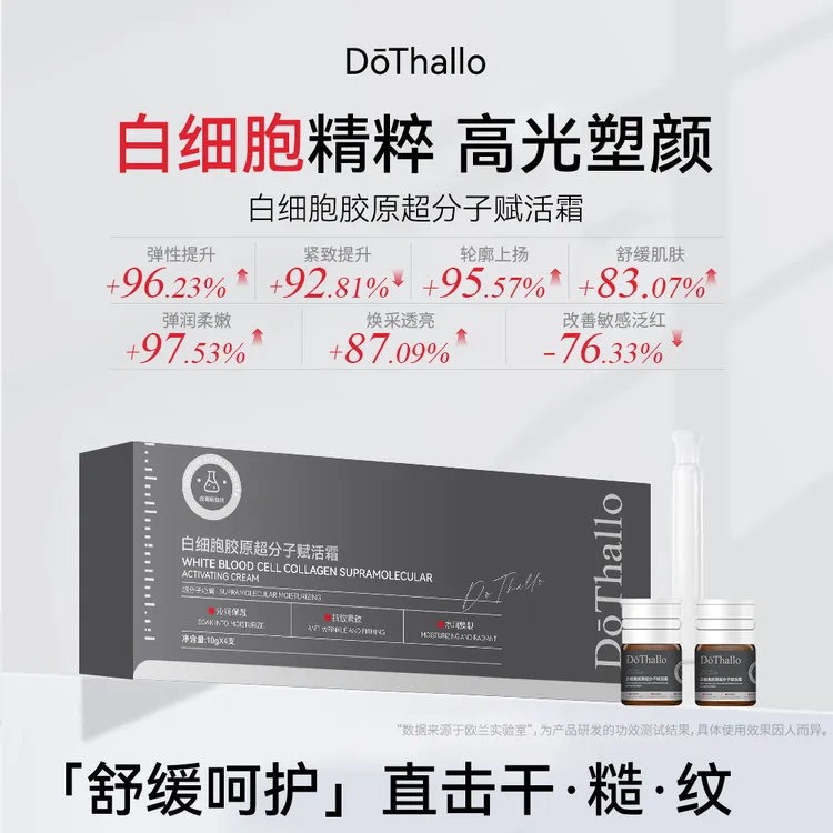 【官授正品】DōThallo白细胞胶原超分子赋活霜保湿抗皱紧致舒缓面霜