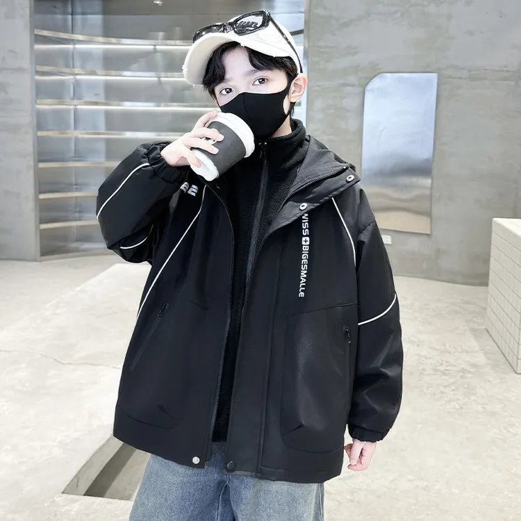 儿童装男童秋装外套2025新款春秋款中大童秋季三合一可拆卸冲锋衣