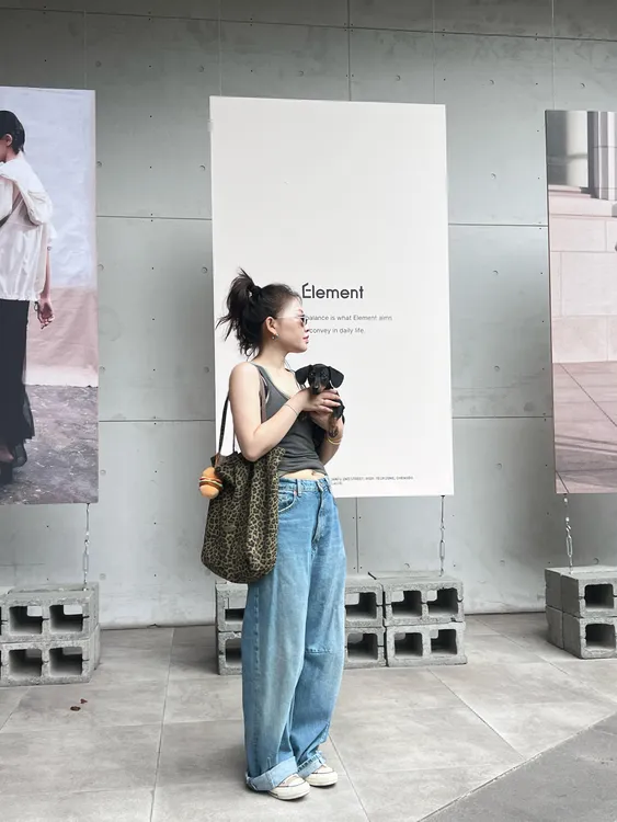 通勤风修身显瘦穿搭吊带背心上衣2025夏季休闲简约时尚宽松长裤女