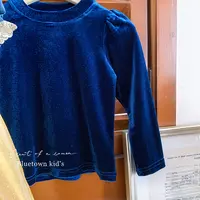 【本妈】25秋”百搭”女童丝绒打底上衣86287