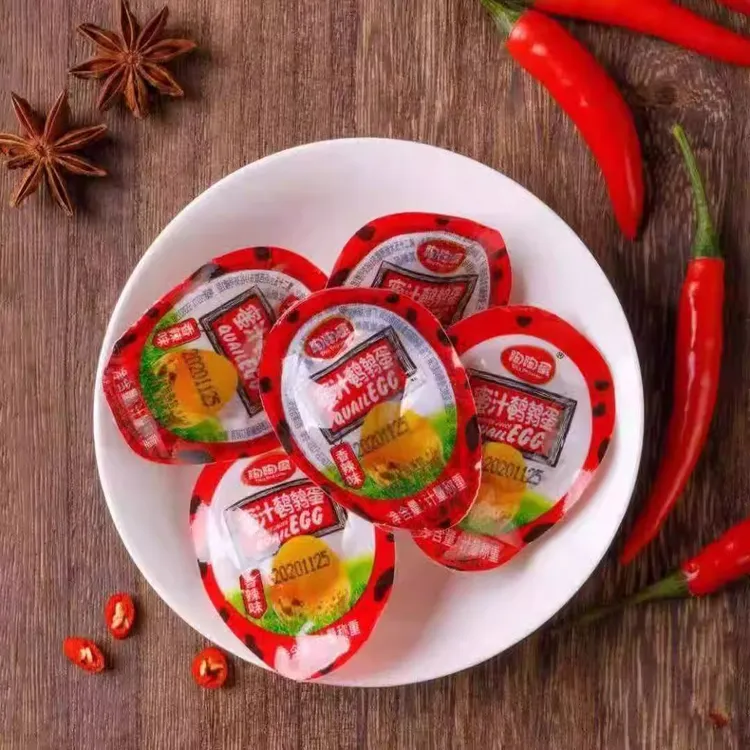 陶陶蛋蜜汁鹌鹑蛋酱爆香辣约10g散装卤蛋乡巴佬零食卤蛋小包装