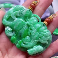 颈饰银S925镶嵌翡翠翡翠