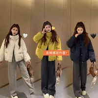 8818秋冬季2025新款宽松设计感韩版连帽保暖外套棉服