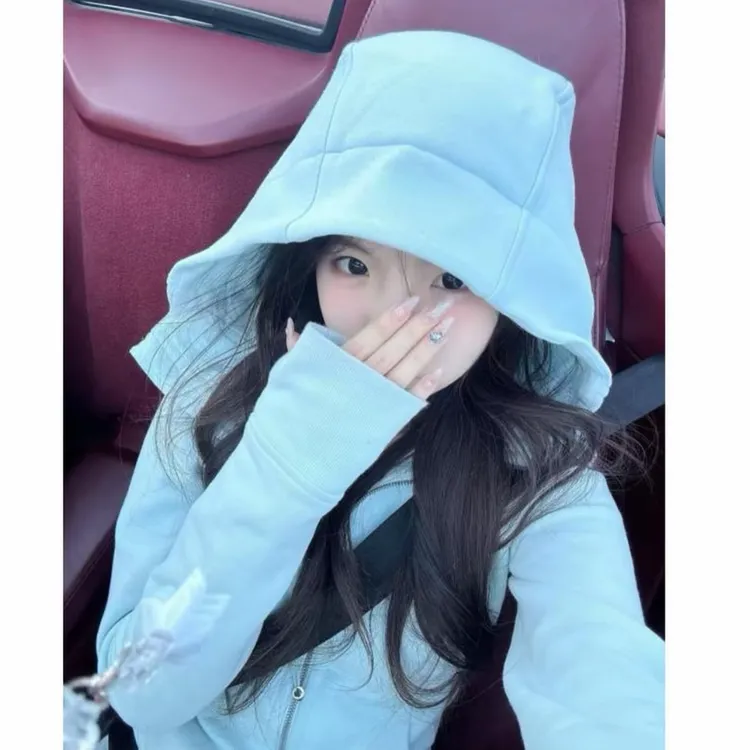 scuba女士修身休闲运动瑜伽服连帽开衫修身显瘦卫衣外套