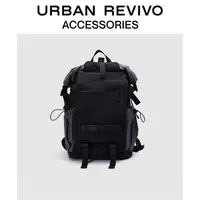 URBAN REVIVO2025秋季新款男士户外休闲运动风背包UAMB50104