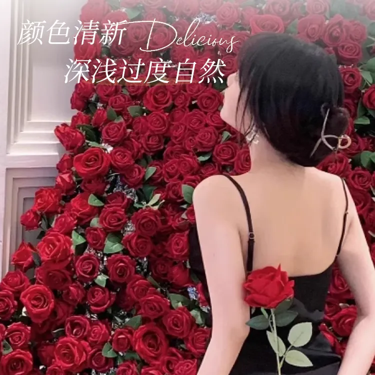 仿真花玫瑰瀑布仿真花高级感逼真婚礼打卡装饰布置拍照瀑布花束