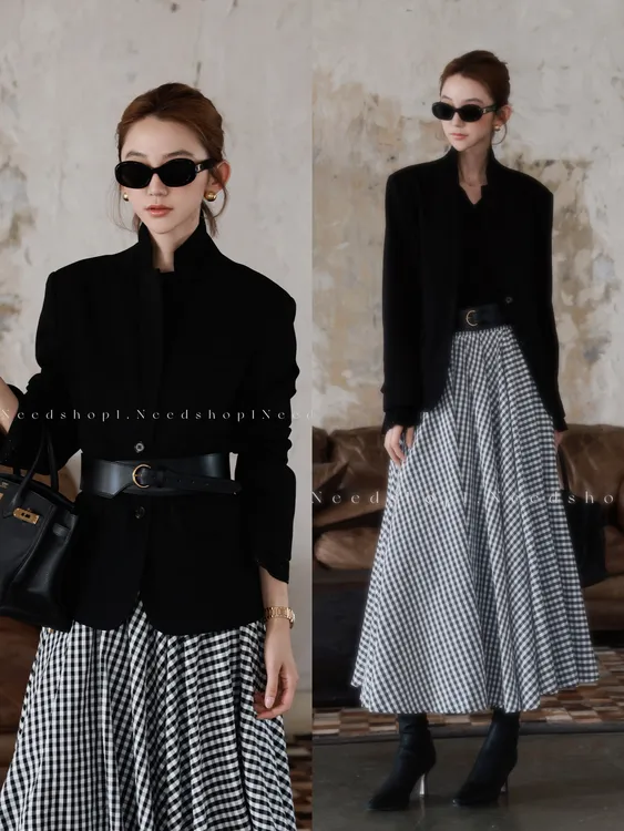 NeedShop1 【干练与柔美】简约正肩立领小西装