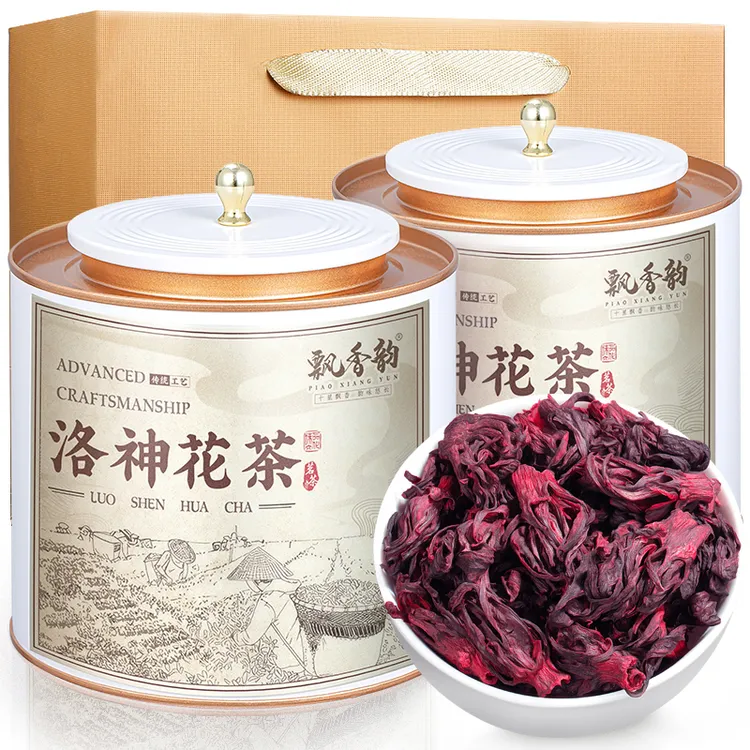 飘香韵洛神花茶当季新花整朵干玫瑰茄正品泡水喝的水果茶花果茶