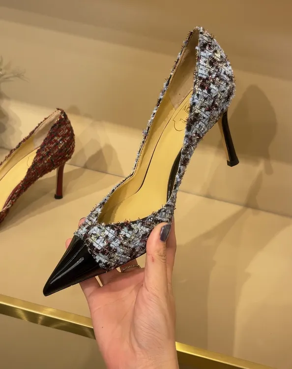 2025年新款细跟尖头单鞋女气质法式高跟鞋