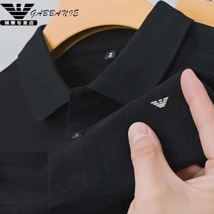 GABBANIE春夏四季男士长袖T恤中青年品牌男装纯棉百搭短袖POLO衫
