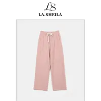 LA.Sheila 秋冬穿搭 直筒加厚遮肉休闲裤253-KZ/0925-2516
