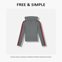 Free&Simple-‘比例穿搭’早秋款街头潮牌风时尚三条杠T恤-72095