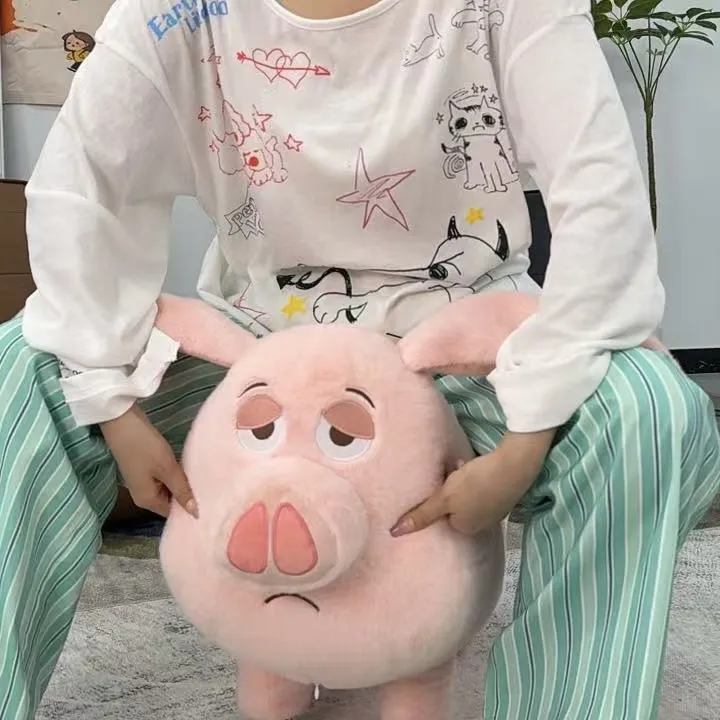 （哈哈甄选）飞天猪板凳哪吒太乙真人坐骑猪凳子玩偶娃娃毛绒玩具