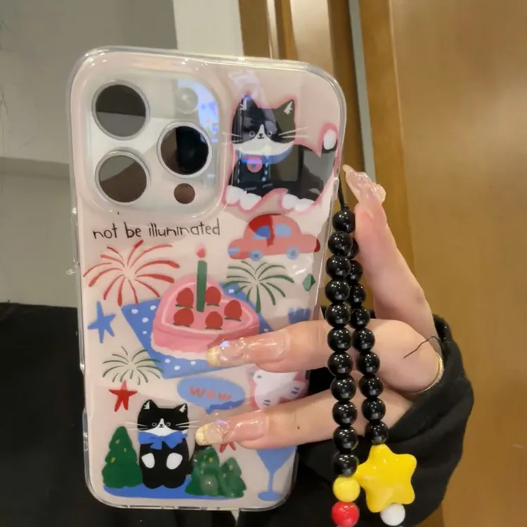 七壳子蛋糕小猫适用苹果华为vivo小米oppo女款iphone15/16/14荣耀