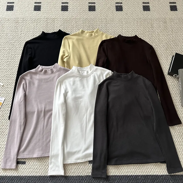 【米可家】【真德绒女】磨毛加厚自发热半高领打底衫DJN9517