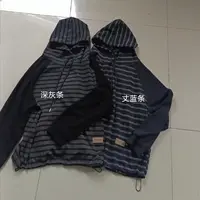 秋冬连帽套纹长袖休闲风卫衣