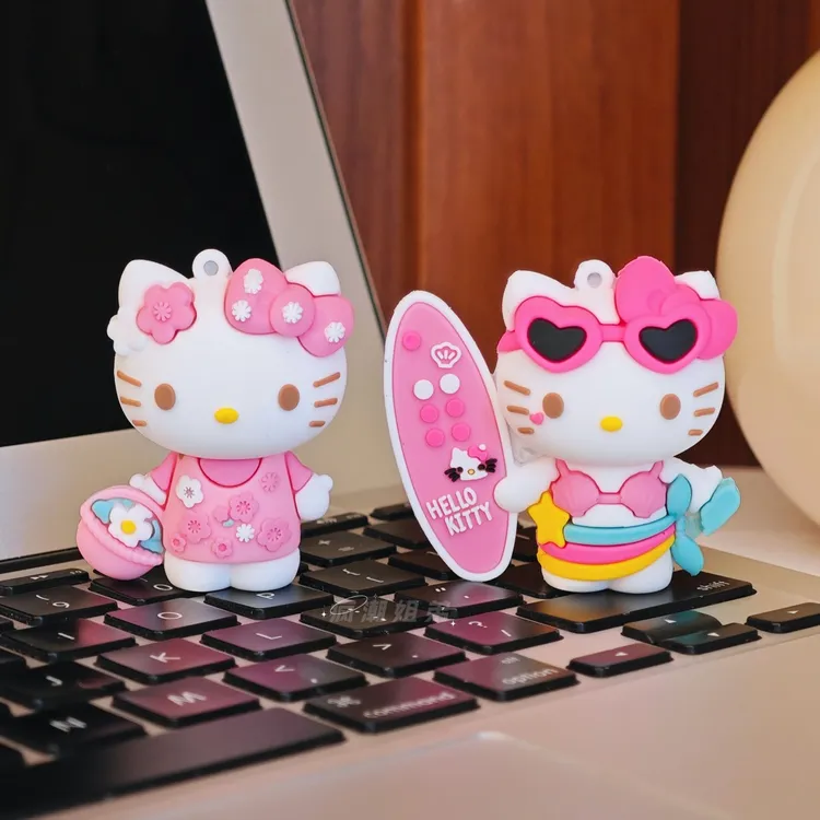 三丽鸥HelloKitty甜心玩伴凯蒂猫手办潮玩公仔摆件生日礼物女