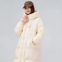 【娟子家纺】 新款泡芙云感鹅绒女士休闲百搭长款羽绒服