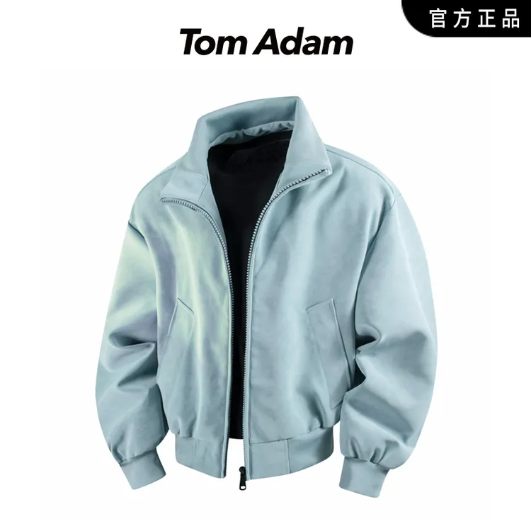 TOMADAM美式复古皮衣外套男春秋冬潮牌宽松休闲百搭机车夹克上衣