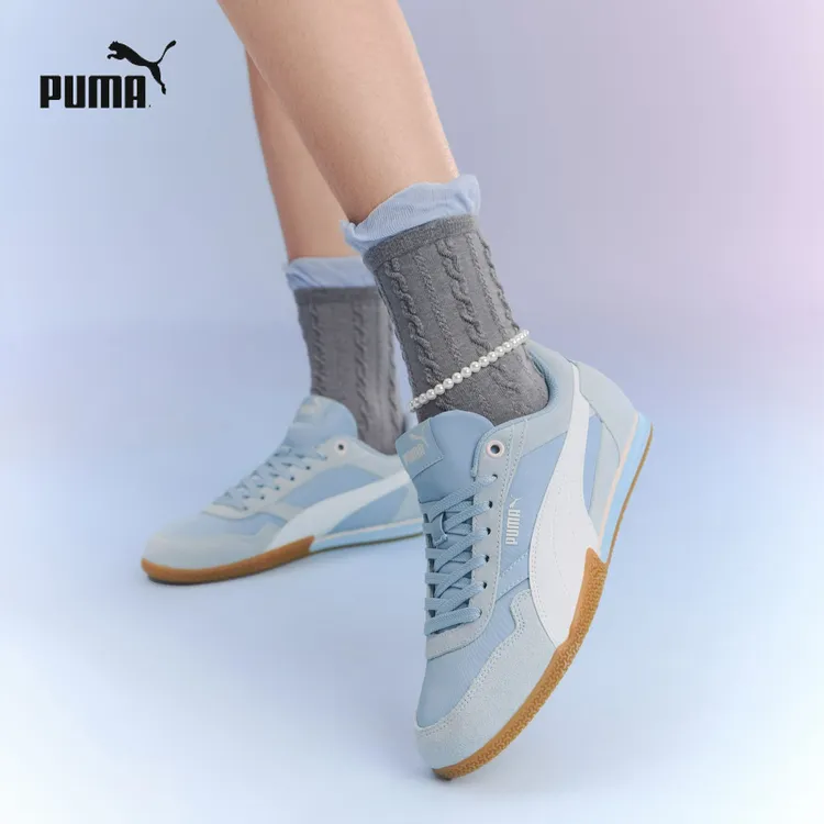 【薄底鞋】PUMA彪马女鞋2025新款BELLA经典复古休闲鞋拼接防滑板鞋