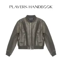 PH 《加州旅馆》小众潮流褶皱复合骆驼绒阔版时尚棒球服外套PH6059