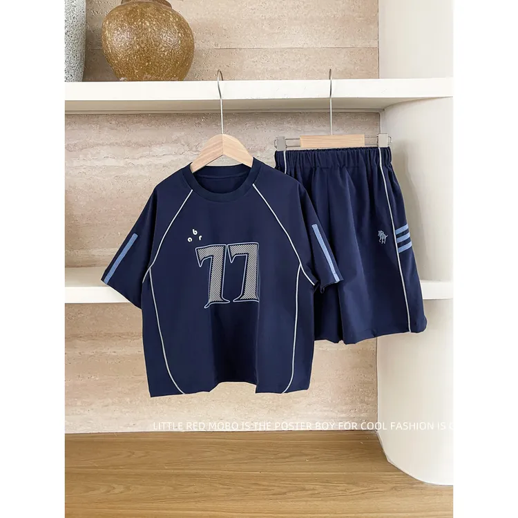 【现现】童装男童速干套装2025夏季新款儿童两件套MMT822222
