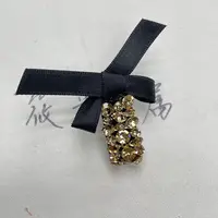 茶色蝴蝶结鸭嘴发夹Q034 fs