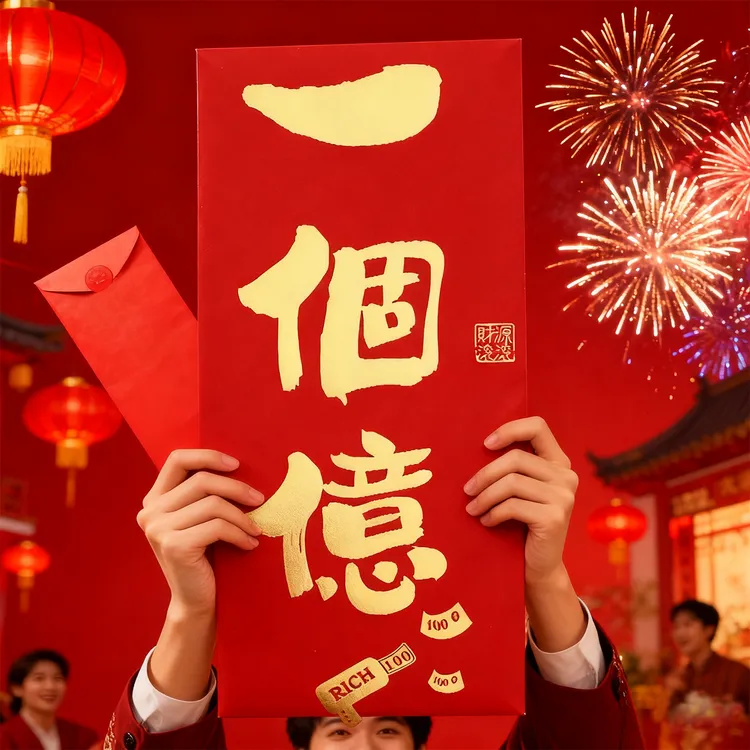 2026新年新款超大红包袋通用利是封个性创意春节网红款仪式氛围感