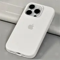 白色适用iPhone16promax手机壳苹果15pro液态14硅胶13保护套17Air