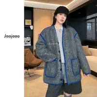 Jaajaaa落日织秋 秋季小众毛呢外套冬季长袖春秋针织厚款/FCXGX