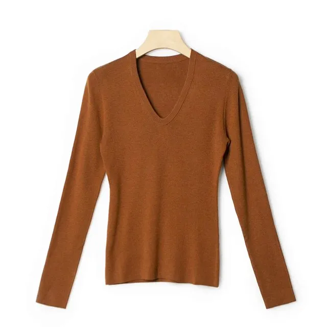 ROSS KANEU圆领显瘦细腻针织衫MY2557