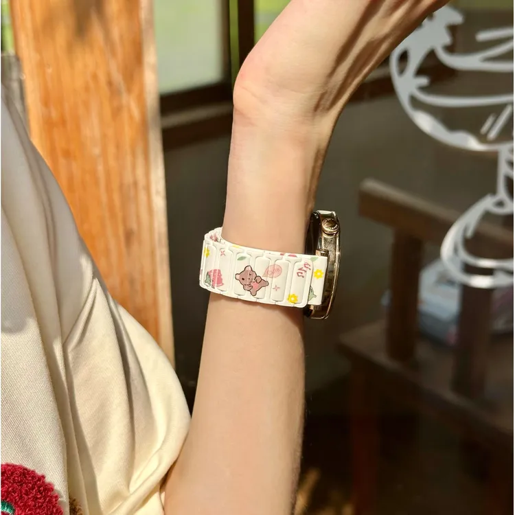 适用华为gt6表带华为手表gt5/4表带watch5/4pro草莓仓鼠3硅胶表带