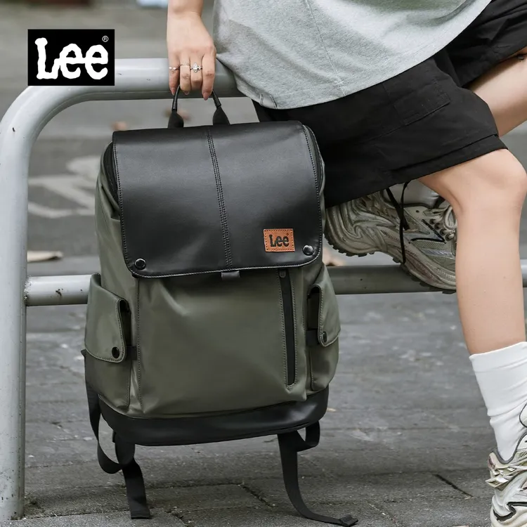 【经典潮流】Lee潮牌双肩包户外背包大容量旅行通勤电脑包男女同款
