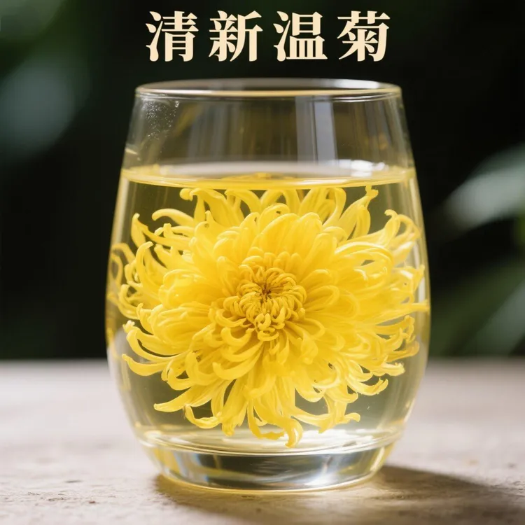 金丝皇菊菊花茶高山菊花夏日养生茶一朵一杯搭配枸杞泡水喝清甜