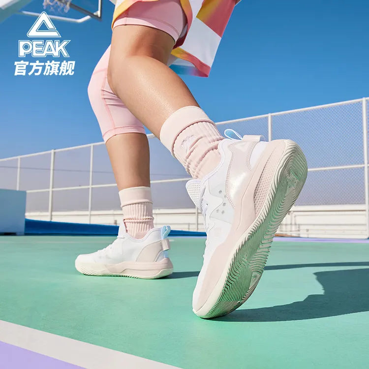 匹克岚影女子篮球鞋丨秋季透气防滑耐磨低帮实战球鞋-DA320008